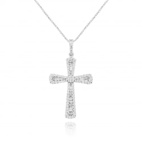 Pendente Croce con Diamanti