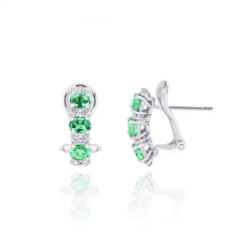 Orecchini con Smeraldi e Diamanti