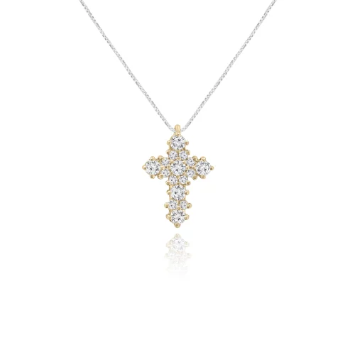 Pendente Croce con Diamanti