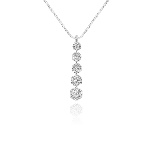 Pendente Tennis Rosetta con Diamanti