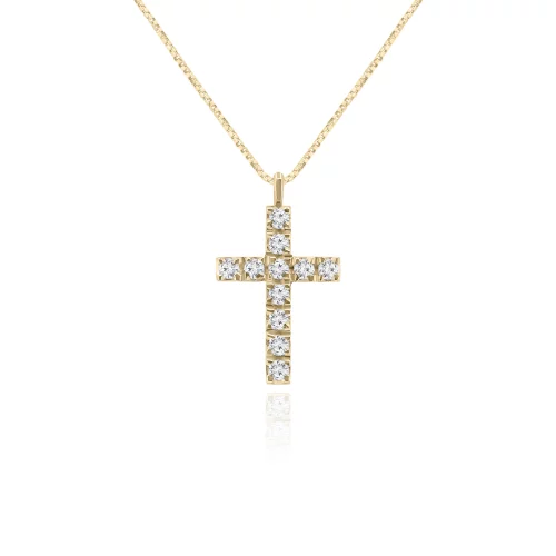 Pendente Croce con Diamanti