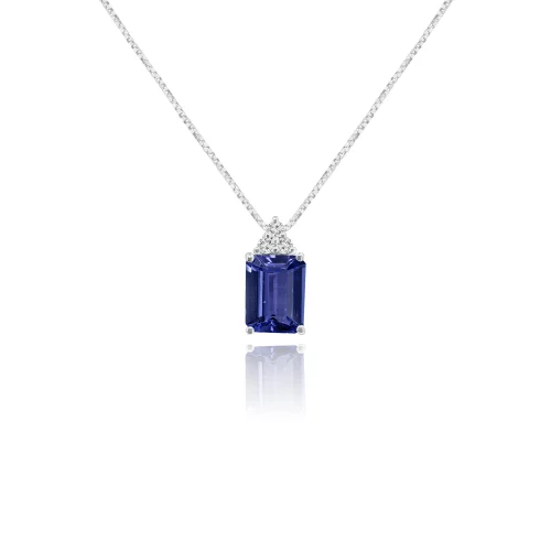 Pendente con Tanzanite e Diamanti