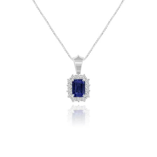 Pendente con Tanzanite e Diamanti