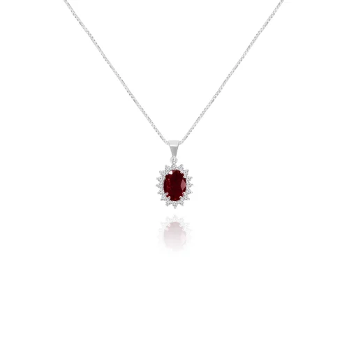 Pendente con Rubino e Diamanti