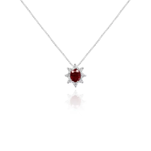 Pendente con Rubino e Diamanti