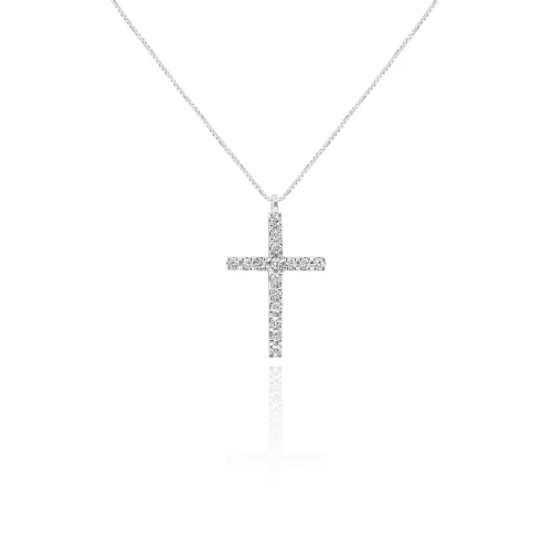 Pendente Croce con Diamanti