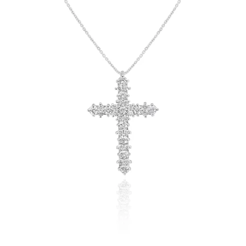 Pendente Croce con Diamanti