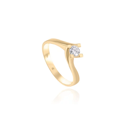 Anello Solitario con Diamante