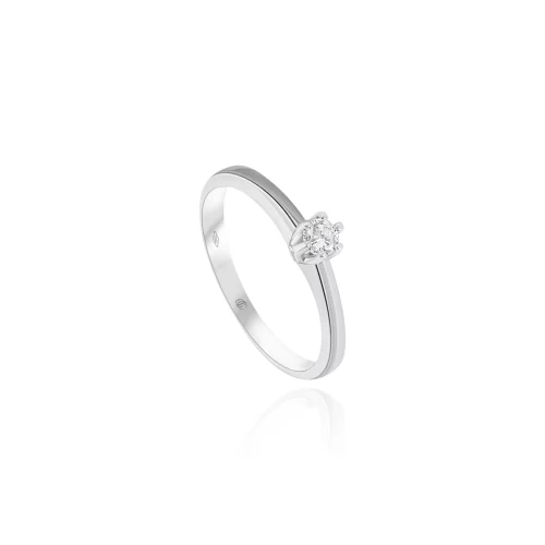 Anello Solitario con Diamanti