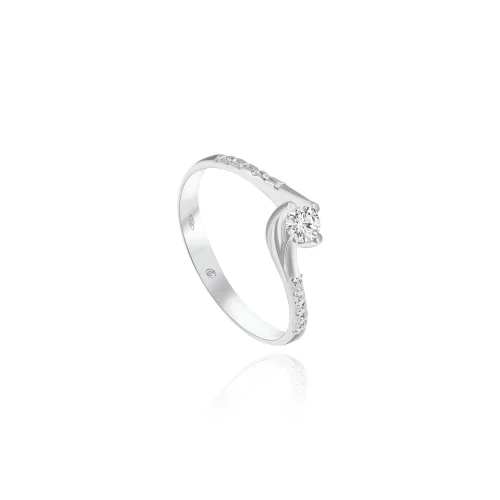 Anello Solitario con Diamanti