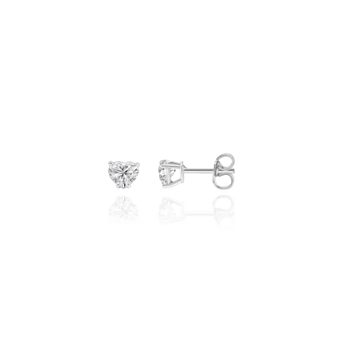 Orecchini Punto Luce Cuore con Diamanti