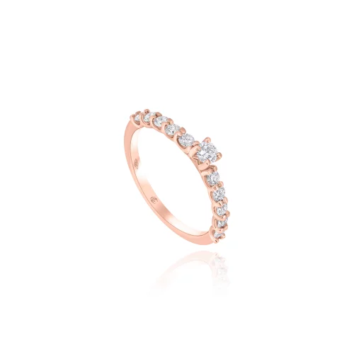Anello Solitario con Diamanti