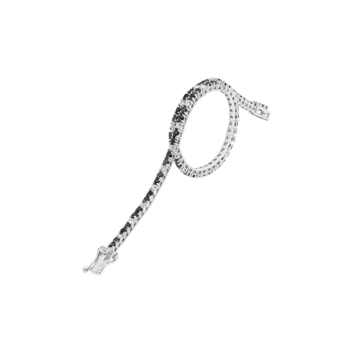 Bracciale Tennis con Diamanti Bianchi e Neri