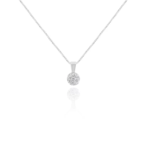 Pendente Punto Luce Pavè con Diamanti