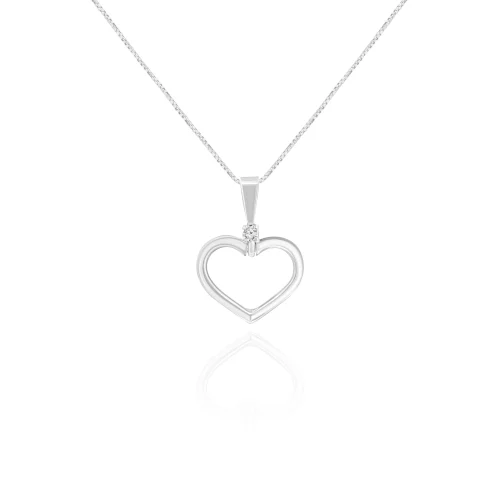 Pendente Cuore con Diamante