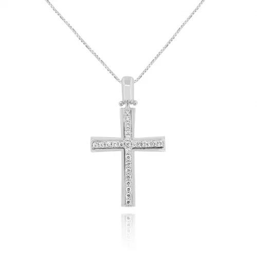 Pendente Croce con Diamanti