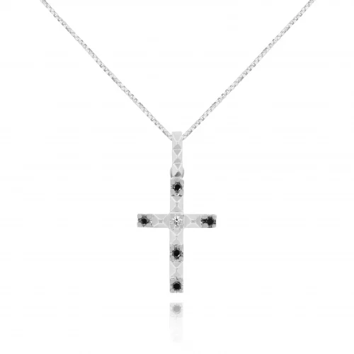 Pendente Croce con Diamanti