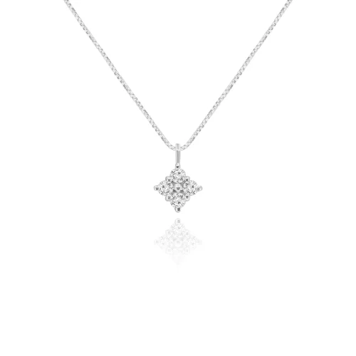 Pendente Punto Luce Pavè con Diamanti