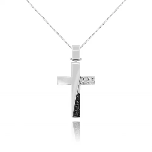 Pendente Croce con Diamanti