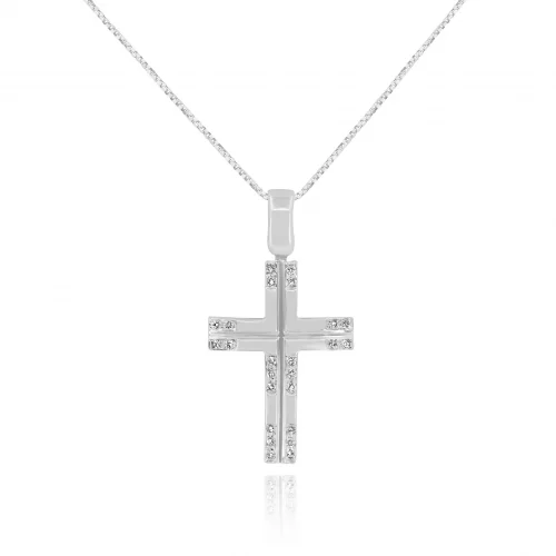Pendente Croce con Diamanti