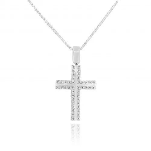 Pendente Croce con Diamanti
