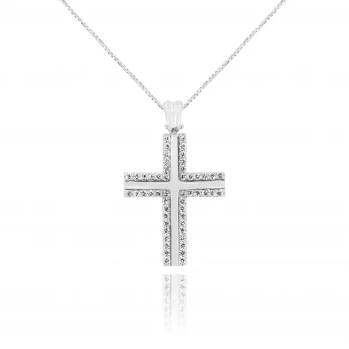 Pendente Croce con Diamanti