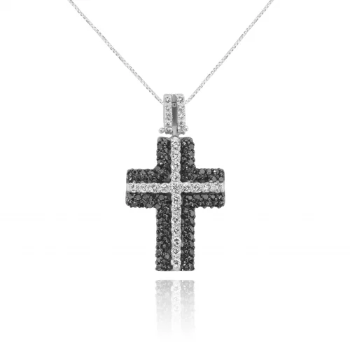 Pendente Croce con Diamanti
