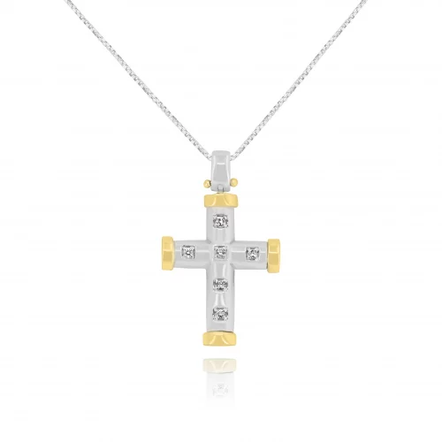 Pendente Croce con Diamanti