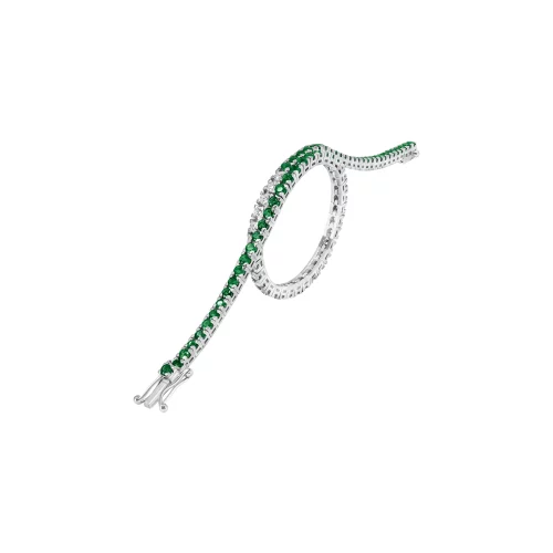 Bracciale Tennis con Smeraldi e Diamanti