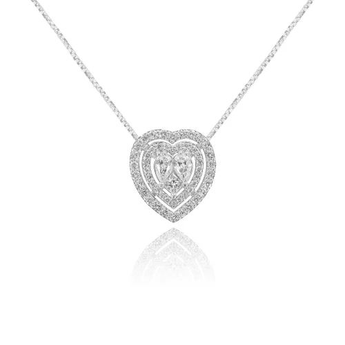 Pendente Cuore con Diamanti