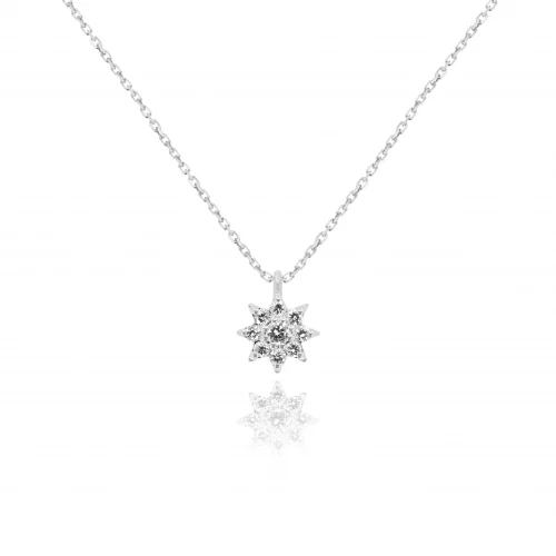 Pendente Rosetta con Diamanti