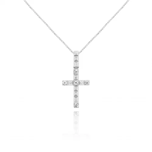 Pendente Croce con Diamanti