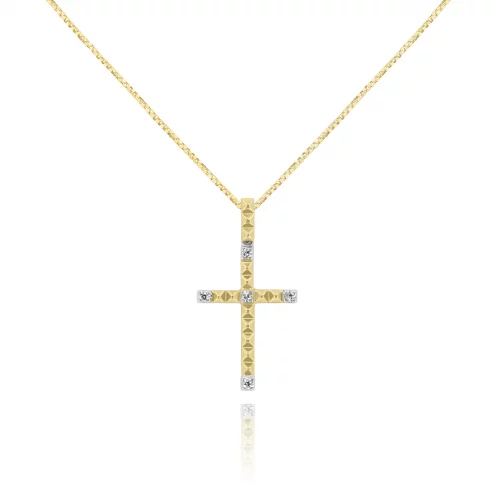 Pendente Croce con Diamanti