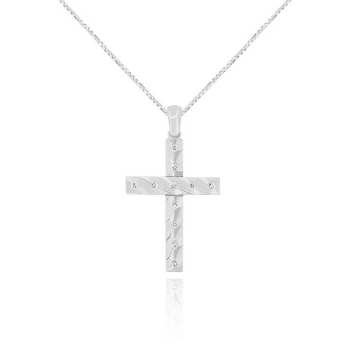 Pendente Croce con Diamanti