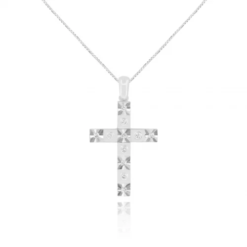 Pendente Croce con Diamanti