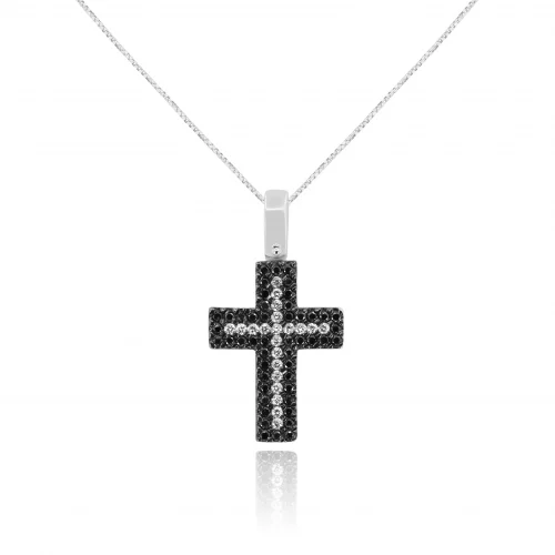 Pendente Croce con Diamanti