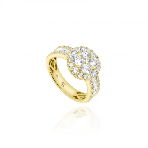 Anello Pavè con Diamanti