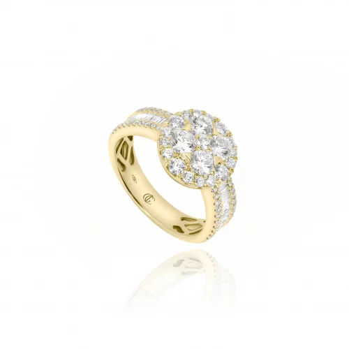 Anello Pavè con Diamanti