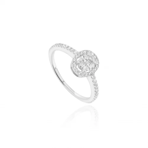 Anello Pavè con Diamanti