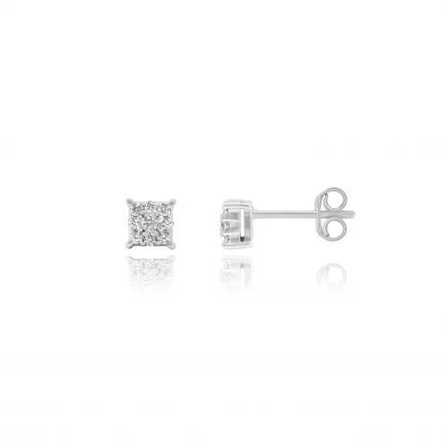 Orecchini Punto Luce Pavè con Diamanti