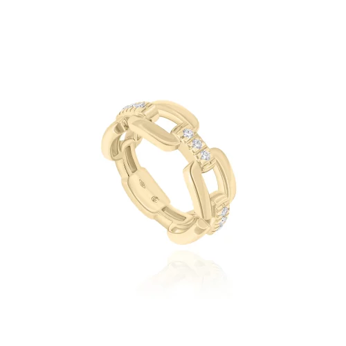 Anello Catena con Diamanti