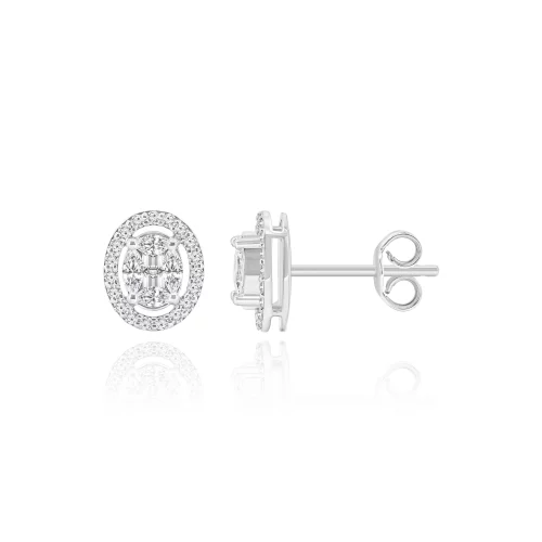 Orecchini Pavè con Diamanti