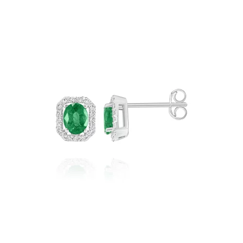 Orecchini con Smeraldi e Diamanti