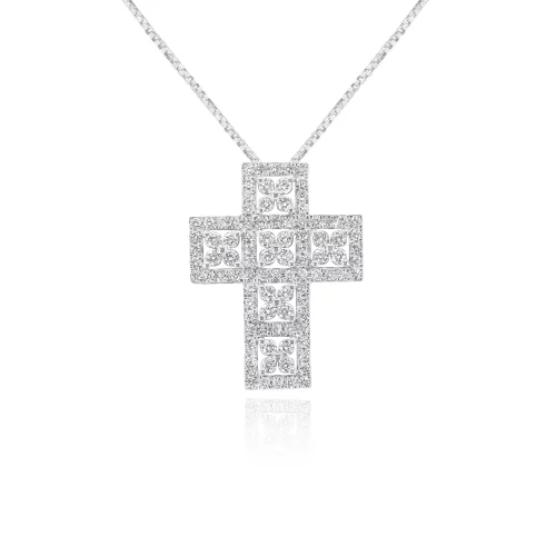 Pendente Croce con Diamanti