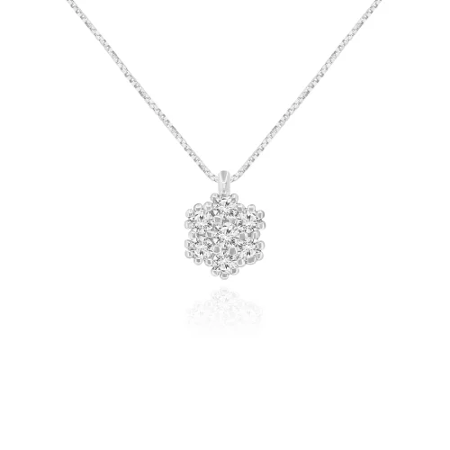 Pendente Rosetta con Diamanti