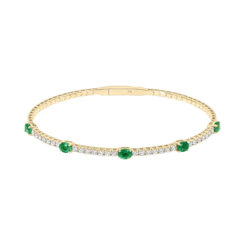 Bracciale con Smeraldi e Diamanti