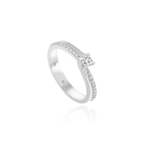 Anello Solitario con Diamanti